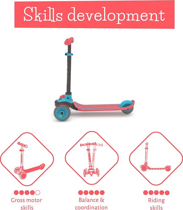 Produktbild Chillafish Scotti 3-Rad Scooter mit Bremse