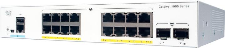 Cisco 16 Port Rail PoE+ Switch C1000-16P-2G-L (16 Ports)