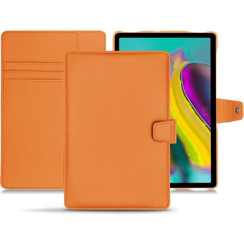 Thumbnail - Noreve Lederschutzhülle Wallet (Galaxy Tab S5e), Tablet Hülle, Orange