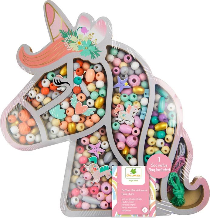 Sycomore Coffret Perles Bois Tete De Licorne (Fr-De-It)