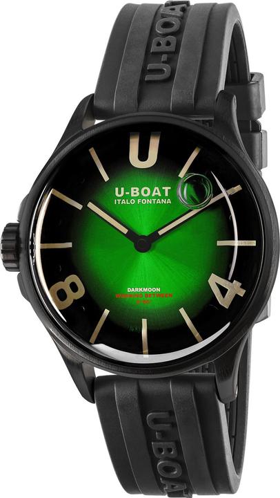 Produktbild U-Boat 9503 Darkmoon Green PVD Soleil Herrenuhr 40mm 5ATM (Analoguhr, 40 mm)