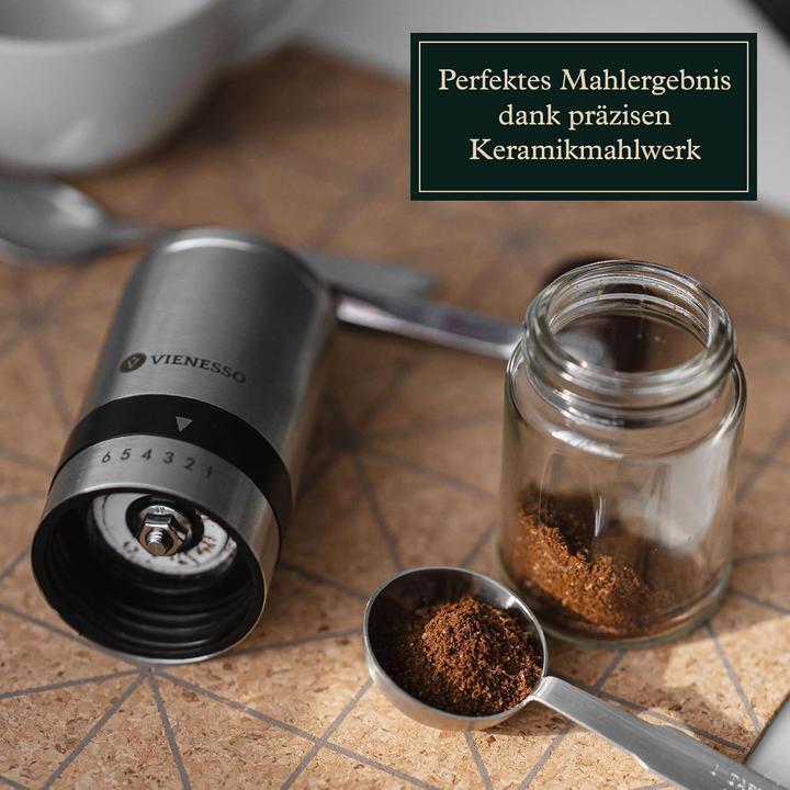 Produktbild Vienesso Manuelle Kaffeemühle mit Keramikmahlwerk