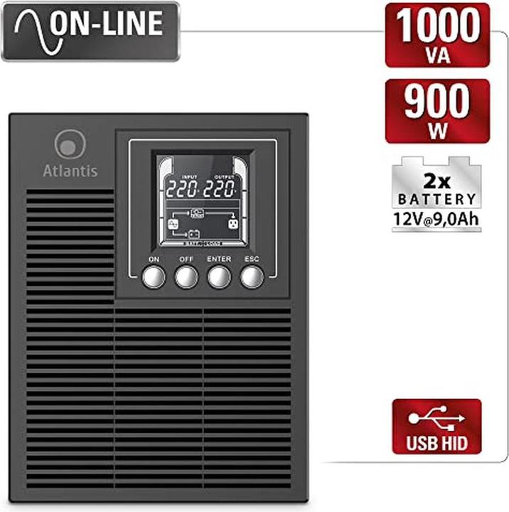 Produktbild Land LinePower 1002 A interaktive Leitung 1 kVA 900 W (1000 VA, 900 W, Line-Interaktiv USV)