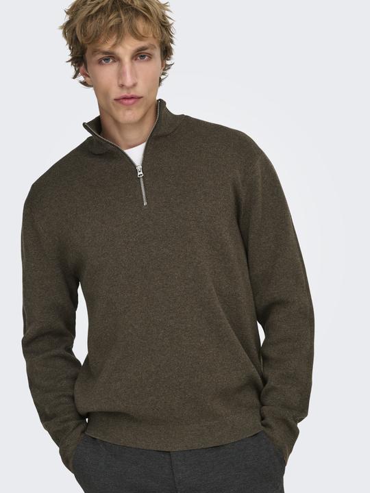Produktbild Only & Sons Onsting Life Reg Half Zip Knit Noos (M)