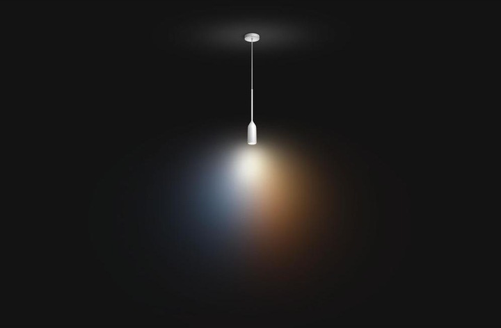 Produktbild Philips Hue White Ambiance Devote Pendelleuchte weiss 806 lm (E27, 806 lm)