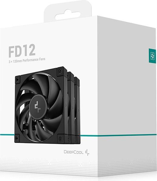 Produktbild Deepcool FD12 120x120x25 3in1 bk (120 mm, 3x)