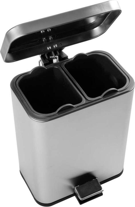 Actual product image Beldray LA035235SSFEU7 5-Litre Dual Compartment Bin â Stainless Steel (5 l)
