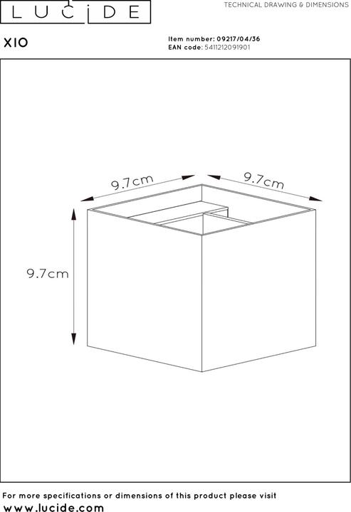Actual product image Lucide Xio (380 lm, G9)
