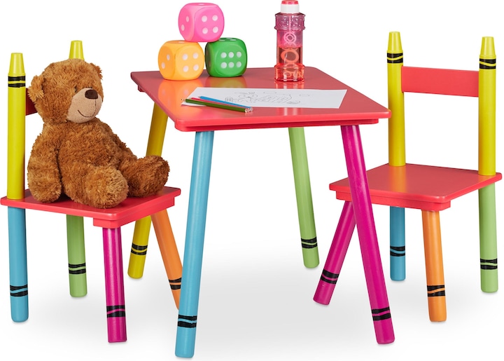 Actual product image Relaxdays Children's seating group (Kids table)