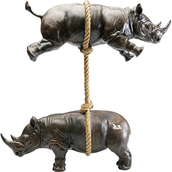 Actual product image Kare Design Deko Figur Artistic Rhino 46cm