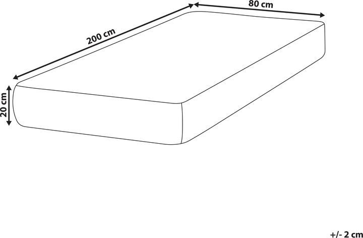 Actual product image Beliani Fancy (2x80x200 cm, Foam core)