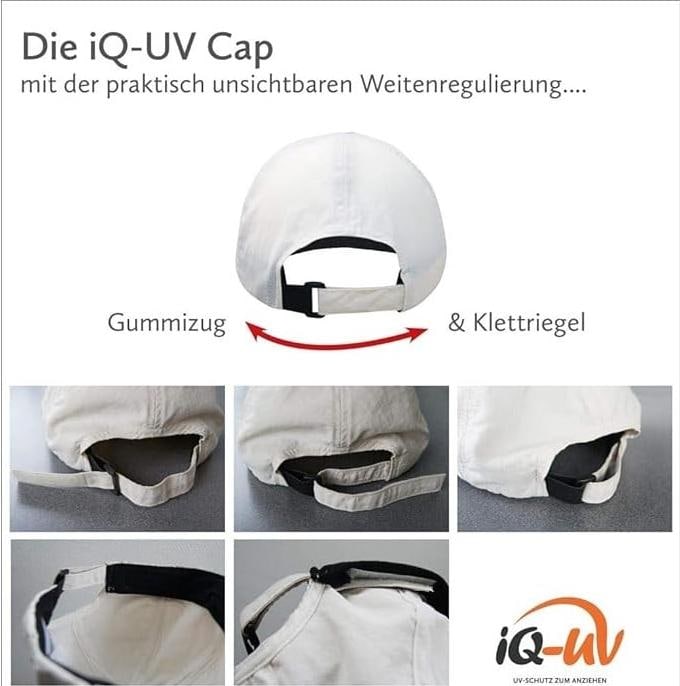 Produktbild IQ-UV Sonnenschutz Cap mit Logo recycelt, navy (1 Stk)