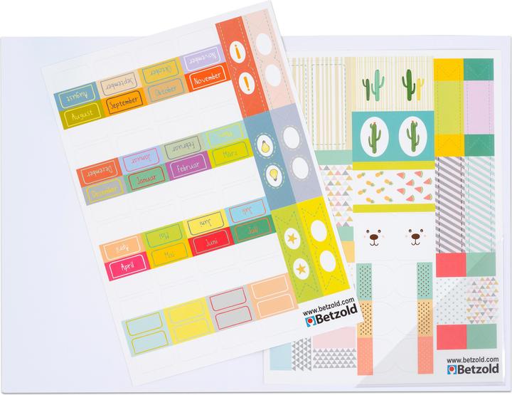 Actual product image Betzold Index stickers for calendars and planners