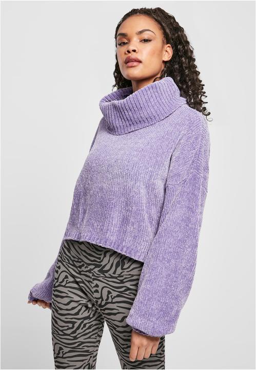 Immagine prodotto Urban Classics Maglione corto da donna con collo alto in ciniglia - 13801 (XXL)