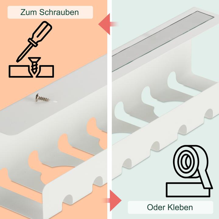 Produktbild Relaxdays Kabelkanal für Schreibtisch 2er Set (Kabelkanal, 10 cm)