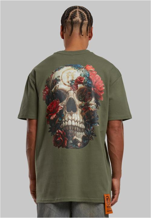 Produktbild Forgotten Faces Overgrown Skull Oversize Tee olive XS (XS)