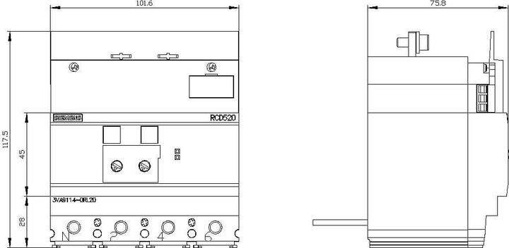 Produktbild Siemens SIEM Differenzstrom-Schutzgerät