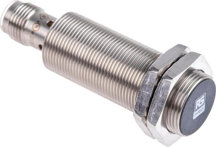 RS PRO M18 Proximity sensor PNP 10 30 V dc, cylindrical 8 mm, IP68 (Switch)