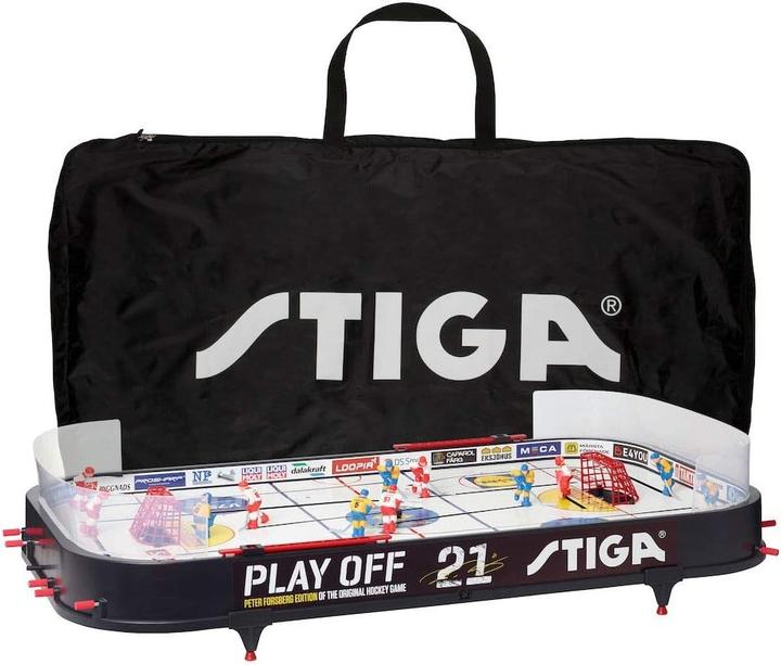 Produktbild Stiga IJshockey Tafelspel Playoff 21 mit Opbergtas, präzise Doelteller und dauerhaftes Spielfeld