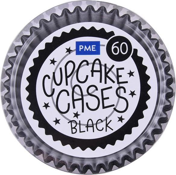 Produktbild PME Cupcake Backform Schwarz, 60 Stück (5.50 cm)