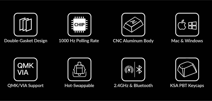 Actual product image Keychron Q1 Max (US, Cable, Wireless)