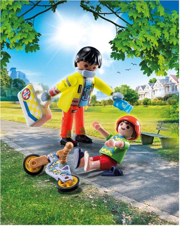 Image du produit Playmobil Ambulancier avec patient (71245, Playmobil City Life)