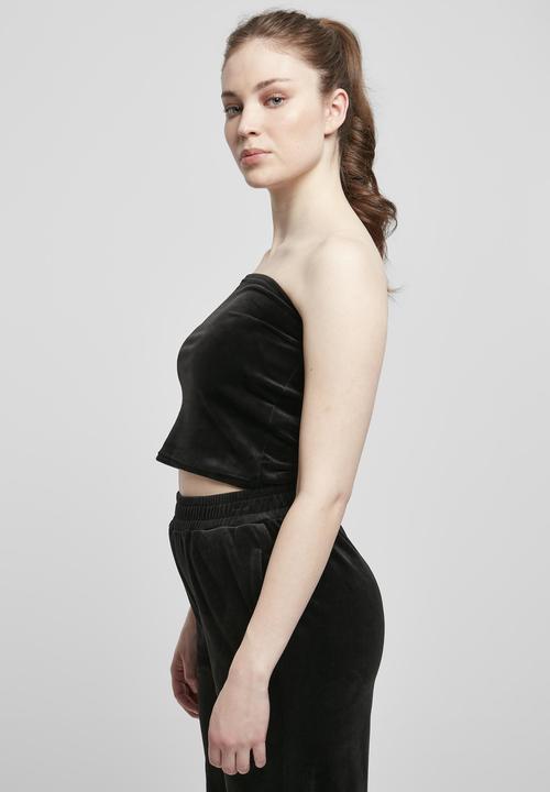 Actual product image Urban Classics Ladies Short Velvet Tube Top (3XL)