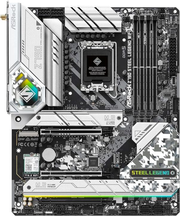 AsRock Z790 STEEL LEGEND WIFI ATX Intel DDR5 So.1700 retail (LGA 1700, Intel Z790, ATX)