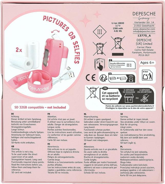 Produktbild Top Model Topmodel - Instant Print Camera