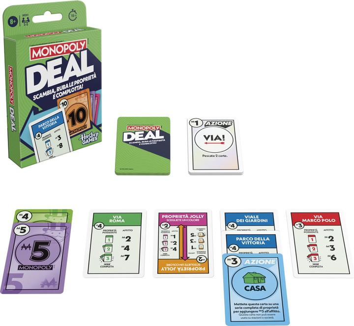 Productafbeelding Monopoly Deal Kartenspiel (Italiaans)