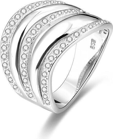 Produktbild Beneto Silver ring with zircons AGG329 - Circuit: 56 mm (L) (56, 925 Silber)