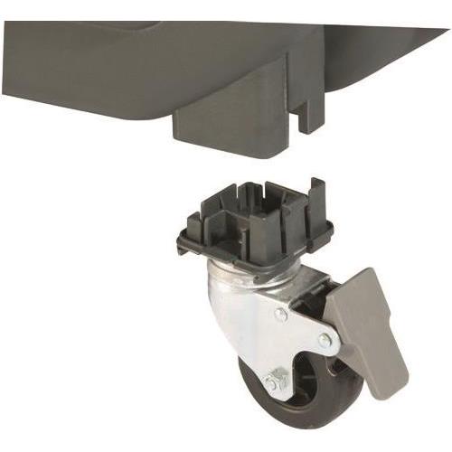 Ensemble de roulettes pour boîtes de transport 4 pcs argenté