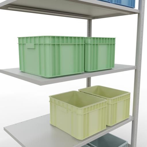 Image du produit Schulte Lagertechnik Système d'assemblage de rayonnages MULTIplus85 avec traverses de longueur