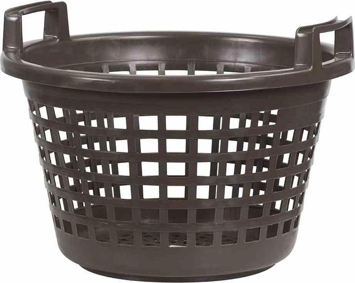 Actual product image H.G-Deko Potato basket made of plastic in brown, Ø 45x28 cm, round (57 l)