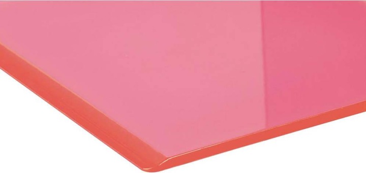 Image du produit Maul Buchstütze 10x10x13cm 3513621 transparent pink 2 Stück (10 x 10 x 13 cm)
