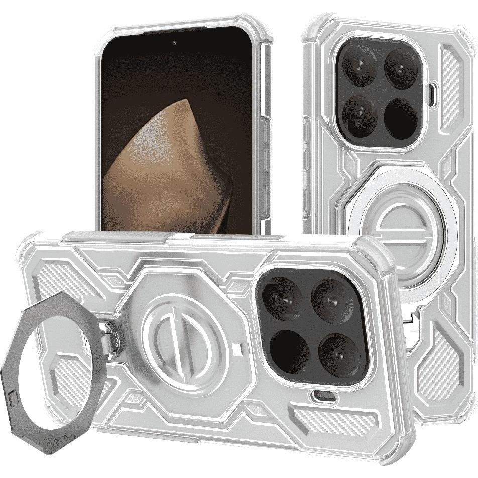 Techsuit - Carbon Shield PRO - Xiaomi 15T Pro - White Transparent (Xiaomi 15T Pro), Cover smartphone, Trasparente