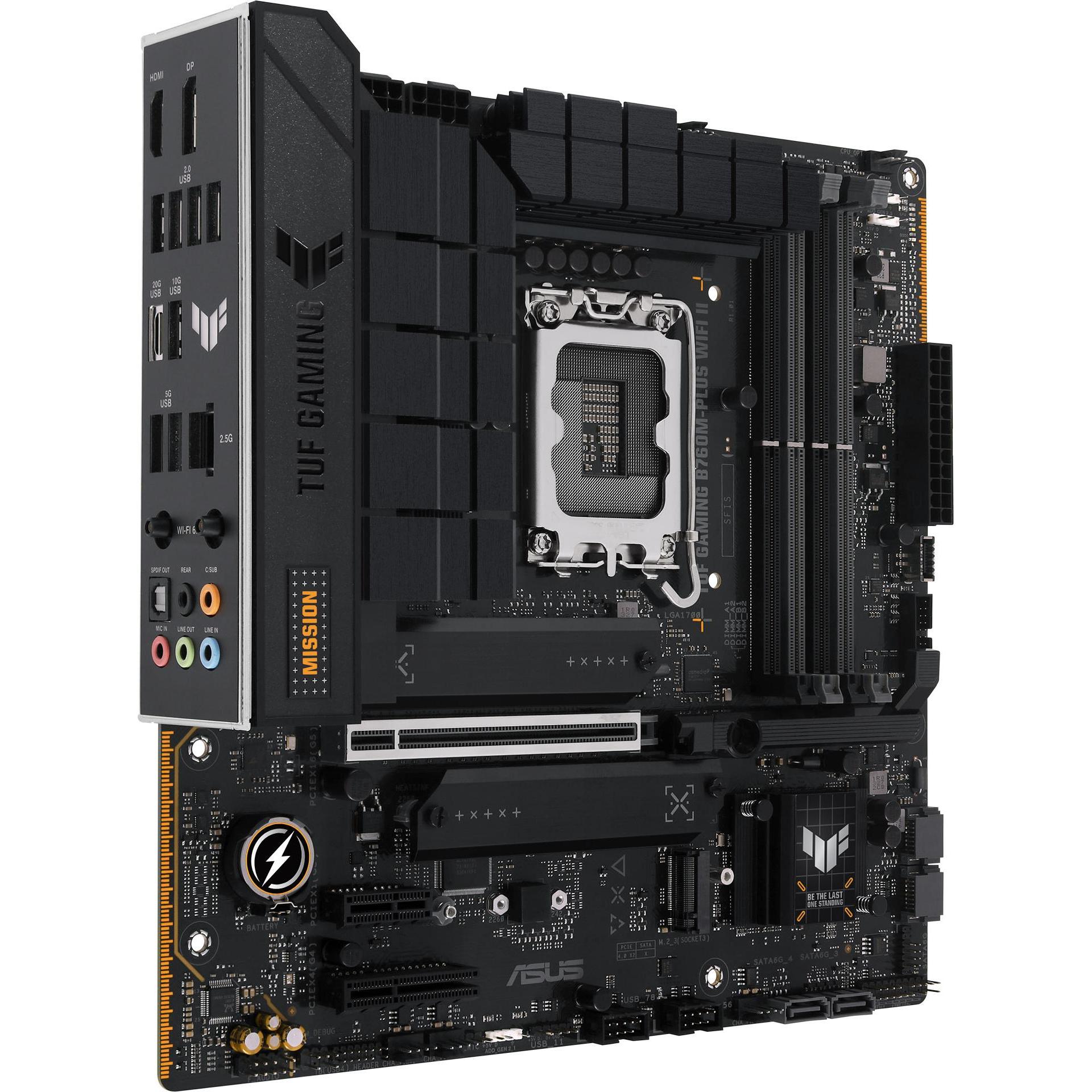 Thumbnail - ASUS TUF GAMING B760M-PLUS WIFI II (LGA 1700, Intel B760, mATX), Mainboard