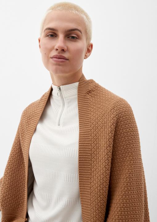 Produktbild s.Oliver Indoor-Poncho Poncho aus Baumwollmix (One Size)