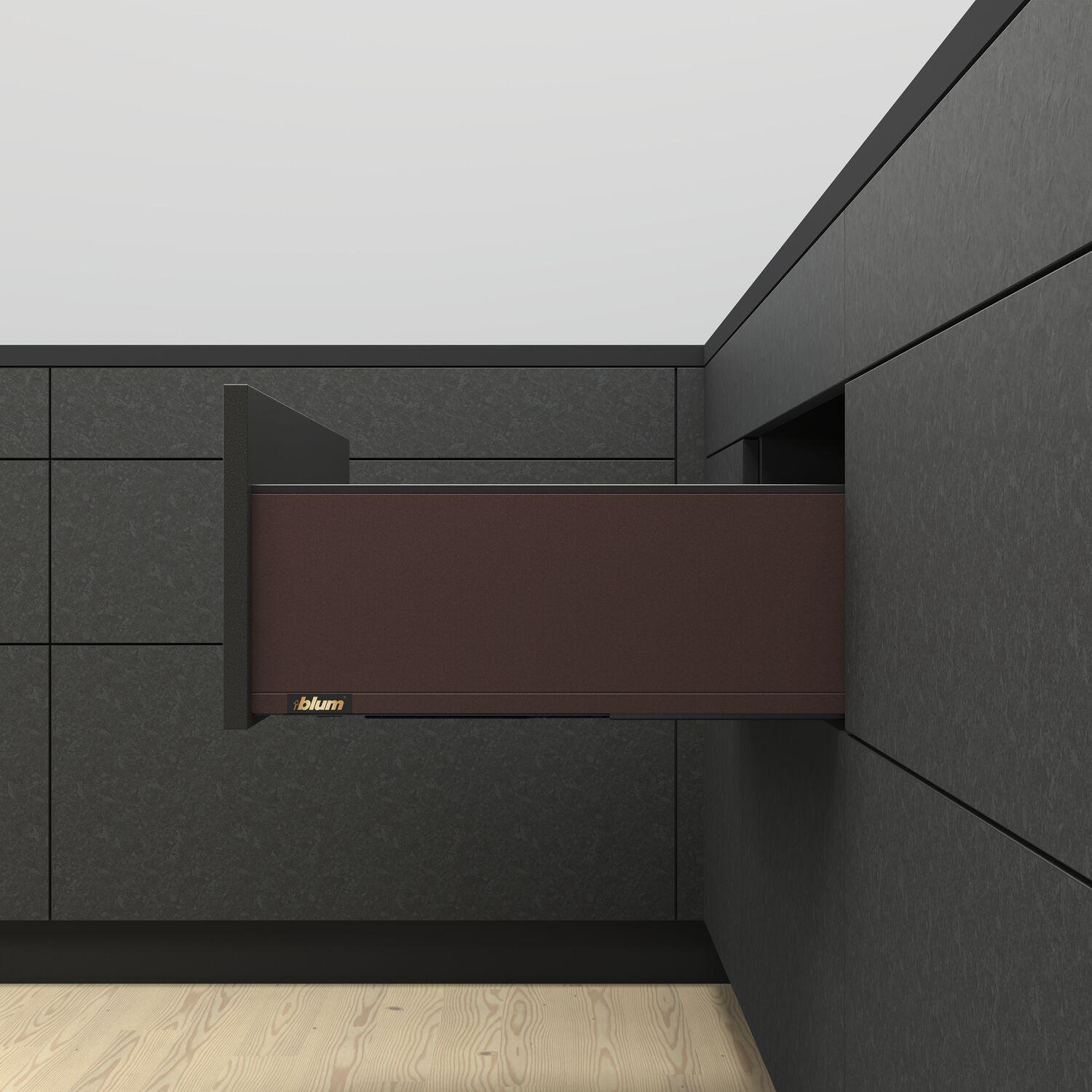 Blum, Schubladenauszüge, LEGRABOX special edition Dekorelement Höhe C, NL 300 mm, Noble Rust