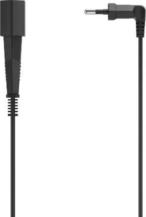 Produktbild Hama Verlängerungskabel mit gewinkeltem Eurostecker, für innen, 3 m, Schwarz (3 m)