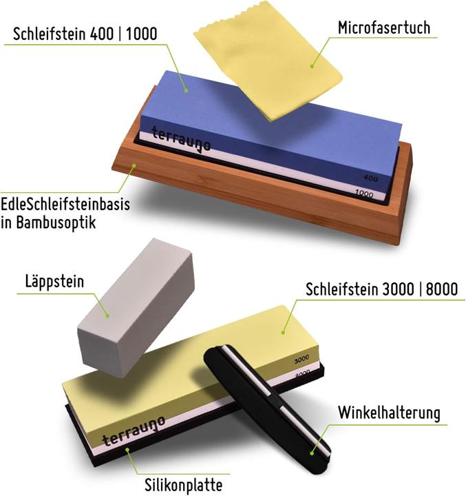Produktbild TerraUno Schleifstein-Set 4-in-1