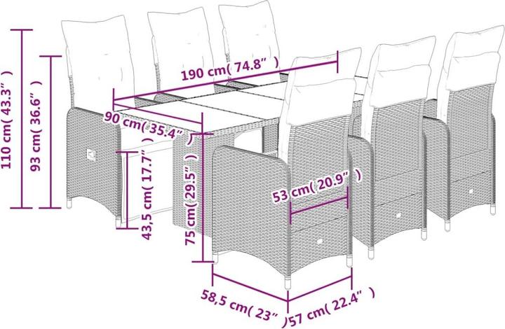 Image du produit vidaXL Bistro Set