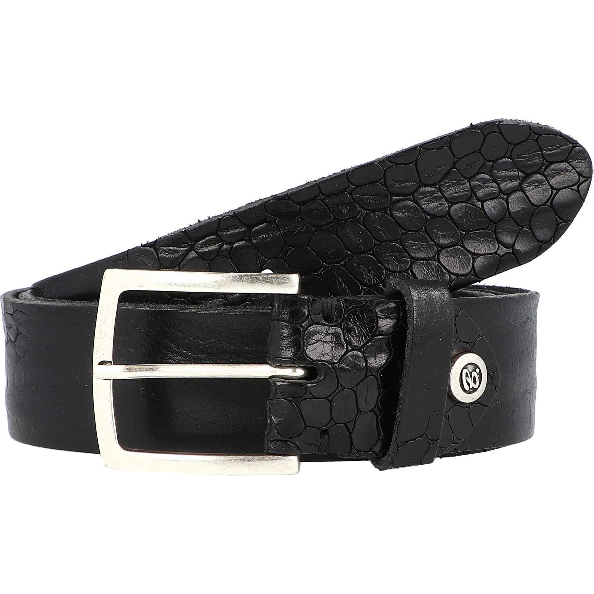 B.Belt, Herren, Gürtel, Gürtel Leder, Schwarz, (105)