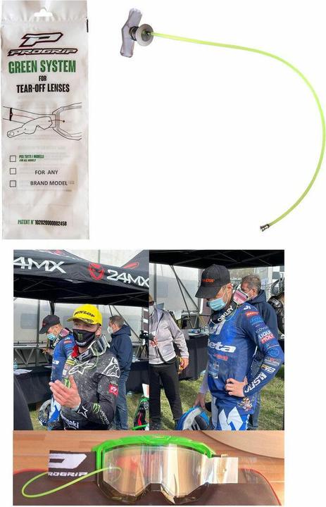 Produktbild ProGrip visier motorrad-cross-maske für tear off universal ausser oak green system e3291