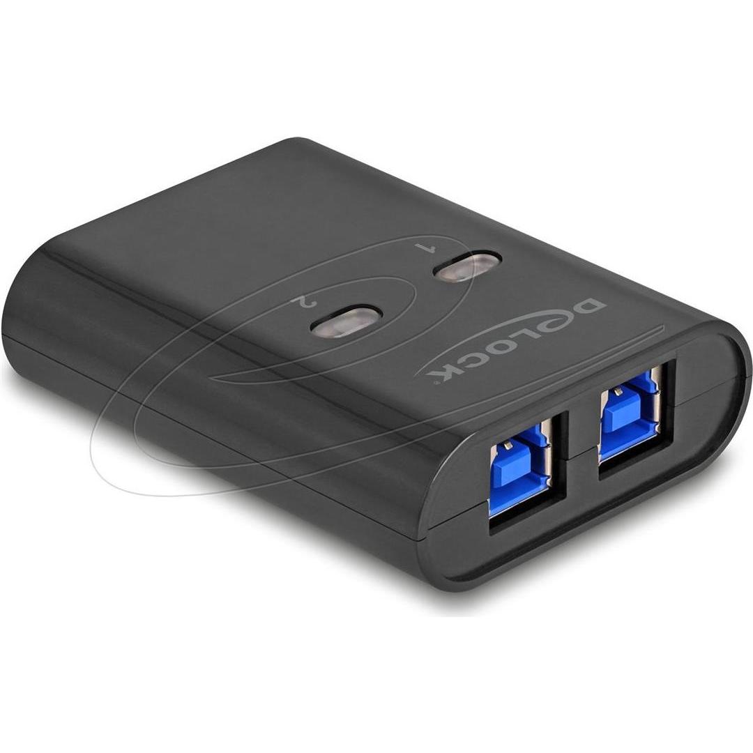 Delock USB 5 Gbps Switch für 2 PC an 1 Gerät, Switch Box