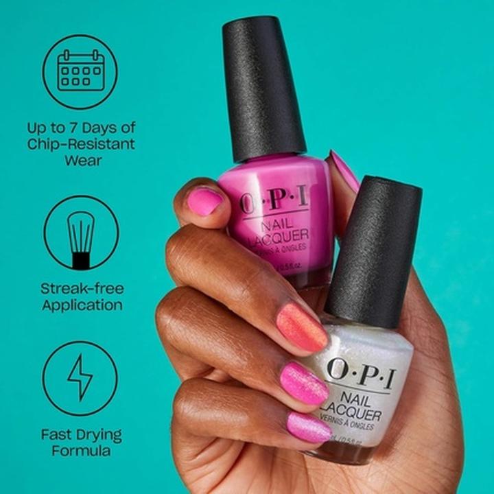 Image du produit OPI Nail Lacquer Band Tease Semi-Sheer Dark Gold Brown Metallic Chip Resistant (Band Tease, Vernis couleur)