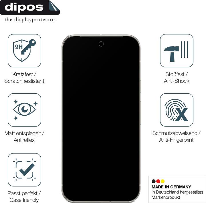 Actual product image Dipos Anti-Shock Screen Protector Matte (1 Piece, Google Pixel 9a)