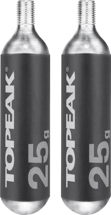 Topeak CO2 cartridge 25G, 2pcs (Replacement CO2 cartridges)