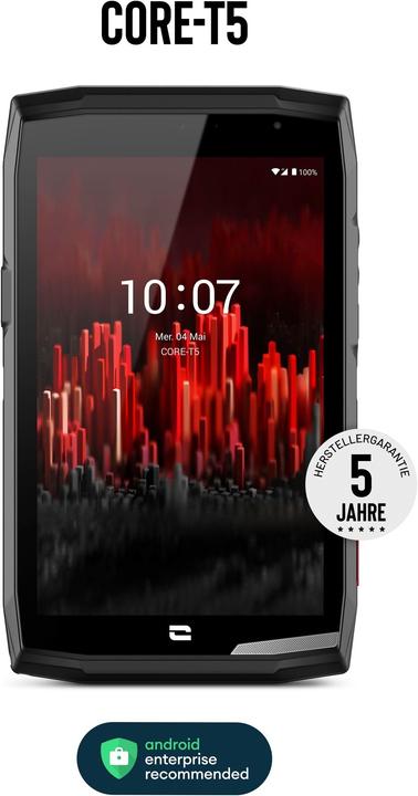Produktbild Crosscall CORE-T5 (4G, 8", 64 GB, Schwarz)