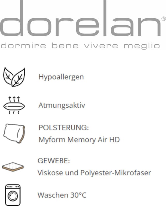 Actual product image Dorelan MyForm cushion (70 x 40 x 7 cm)